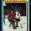 STANLEY CUP SEMI-FINALS BOSTON BRUINS vs MONTREAL CANADIENS 1979 TOPPS # 81 VG+/EX !