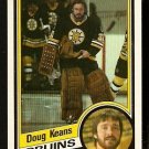 Boston Bruins Doug Keans Rookie Card Rc 1984 Topps # 4 Nm
