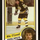 BOSTON BRUINS MIKE O'CONNELL 1984 TOPPS # 9 NR MT