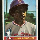 1976 Topps Baseball Card # 496 Texas Rangers Juan Beniquez