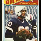 1977 Topps Football Card # 17 Buffalo Bills John Holland  !