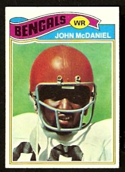 Cincinnati Bengals John McDaniel 1977 Topps Football Card 89 ex