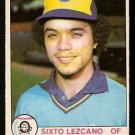 Milwaukee Brewers Sixto Lezcano 1979 O Pee Chee OPC Baseball Card 364 nr mt Milwaukee Brewers Sixto Lezcano 1979 O Pee Chee OPC Baseball Card 364 nr mt
