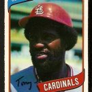St Louis Cardinals Tony Scott 1980 O Pee Chee OPC Baseball Card #17 nr mt St Louis Cardinals Tony Scott 1980 O Pee Chee OPC Baseball Card #17 nr mt