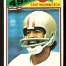 San Francisco 49ers Forty Niners Gene Washington 1977 Topps Football Card 156 vg