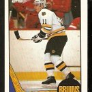 Boston Bruins Steve Kasper 1987 Topps Hockey Card #162 nr mt