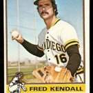 San Diego Padres Fred Kendall 1976 Topps Baseball Card 639 ex