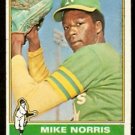 Oakland Athletics Mike Norris RC Rookie Card 1976 Topps Baseball Card #653 good