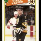 Boston Bruins Steve Kasper 1988 Topps Hockey Card #176 nr mt