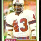 New England Patriots Vagas Ferguson Rookie Card RC 1981 Topps Football Card #208 nr mt New England Patriots Vagas Ferguson Rookie Card RC 1981 Topps Football Card #208 nr mt