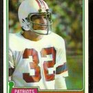 New England Patriots Andy Johnson 1981 Topps Football Card # 472