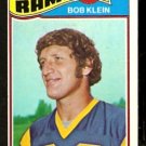 Los Angeles Rams Bob Klein 1977 Topps Football Card #343 vg Los Angeles Rams Bob Klein 1977 Topps Football Card #343 vg