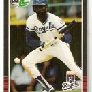 Kansas City Royals Willie Wilson 1985 Leaf Donruss Baseball Card #110
