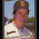San Diego Padres Kevin McReynolds 1986 Leaf Donruss Baseball Card #76 nr mt