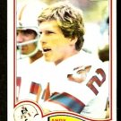 NEW ENGLAND PATRIOTS ANDY JOHNSON 1982 TOPPS # 155 NEW ENGLAND PATRIOTS ANDY JOHNSON 1982 TOPPS # 155