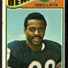 CHICAGO BEARS GREG LATTA 1977 TOPPS # 439 good CHICAGO BEARS GREG LATTA 1977 TOPPS # 439 good