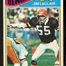 CINCINNATI BENGALS JIM LeCLAIR 1977 TOPPS # 449 EX