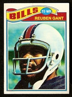 BUFFALO BILLS REUBEN GANT ROOKIE CARD RC 1977 TOPPS # 489 VG