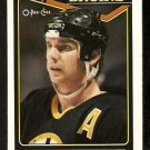 Boston Bruins Randy Burridge 1990 O-Pee-Chee OPC Hockey Card # 190 !
