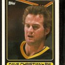 Boston Bruins Dave Christian 1990 Topps Hockey Card # 263