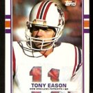 New England Patriots Tony Eason 1989 Topps Football Card 201