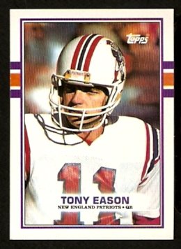 New England Patriots Tony Eason 1989 Topps Football Card 201