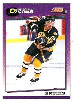 Boston Bruins Dave Poulin 1991 Score Hockey Card 232