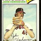California Angels John Verhoeven 1977 Topps Baseball Card 91 vg