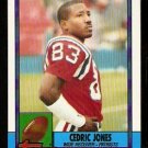 New England Patriots Cedric Jones 1990 Topps Football Card 424
