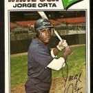 Chicago White Sox Jorge Orta 1977 Topps Baseball Card 109 vg