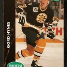 Boston Bruins Gord Hynes RC Rookie Card 1991 Parkhurst Hockey Card 335