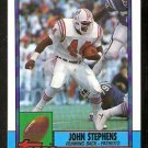 New England Patriots John Stephens 1990 Topps Football Card 427