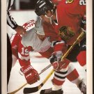 CHICAGO BLACKHAWKS JEREMY ROENICK DETROIT RED WINGS STEVE YZERMAN 1994 PINUP PHOTO