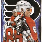 DETROIT RED WINGS SERGEI FEDOROV PHILADELPHIA FLYERS ERIC LINDROS 1994 PINUP PHOTOS