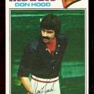 CLEVELAND INDIANS DON HOOD 1977 TOPPS # 296
