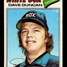 CHICAGO WHITE SOX DAVE DUNCAN 1977 TOPPS BASEBALL CARD # 338 VG