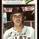 SAN FRANCISCO GIANTS ED HALICKI 1977 TOPPS # 343 VG