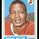 DENVER BRONCOS NEMIAH WILSON 1968 TOPPS FOOTBALL CARD # 199 VG