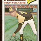 SAN DIEGO PADRES RICH FOLKERS 1977 TOPPS BASEBALL CARD # 372 G/VG