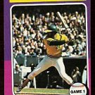 WORLD SERIES GAME 1 OAKLAND ATHLETICS REGGIE JACKSON 1975 TOPPS # 461 WORLD SERIES GAME 1 OAKLAND ATHLETICS REGGIE JACKSON 1975 TOPPS # 461