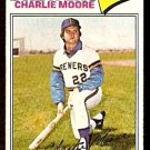 MILWAUKEE BREWERS CHARLIE MOORE 1977 TOPPS # 382 VG