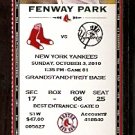 NEW YORK YANKEES @ BOSTON RED SOX 2010 TICKET DEREK JETER 2 HITS NEW YORK YANKEES @ BOSTON RED SOX 2010 TICKET DEREK JETER 2 HITS