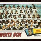CHICAGO WHITE SOX TEAM CARD 1977 TOPPS # 418 VG unmarked check list