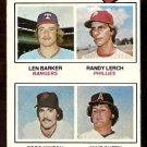 ROOKIE PITCHERS RANGERS PHILLIES GIANTS ANGELS 1977 TOPPS # 489 VG