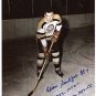 BOSTON BRUINS ED SANDFORD AUTOGRAPH SIGNED 8x10 PHOTO WITH COA