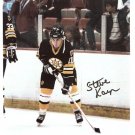 BOSTON BRUINS STEVE KASPER AUTOGRAPH SIGNED 8x10 PHOTO