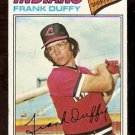 CLEVELAND INDIANS FRANK DUFFY 1977 TOPPS # 542 good