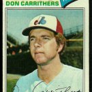 MONTREAL EXPOS DON CARRITHERS 1977 TOPPS # 579 VG
