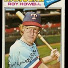 TEXAS RANGERS ROY HOWELL 1977 TOPPS # 608 good