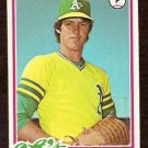 OAKLAND ATHLETICS BOB LACEY 1978 TOPPS # 29 EX